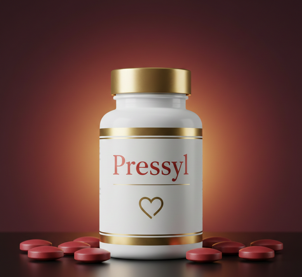 Pressyl Nahrungsergänzungsmittel — Verpackung mit 60 Kapseln von brilixo